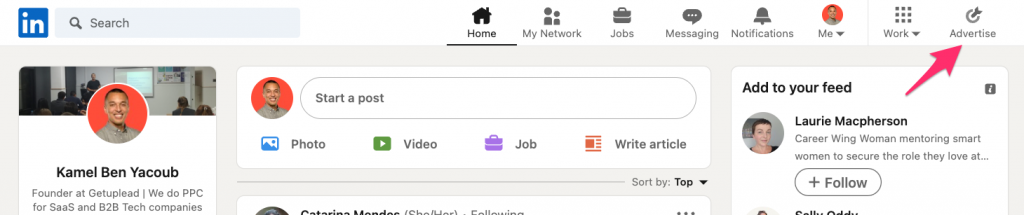 advertise LinkedIn Ads