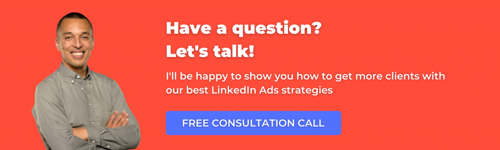 Consultation call LinkedIn ads