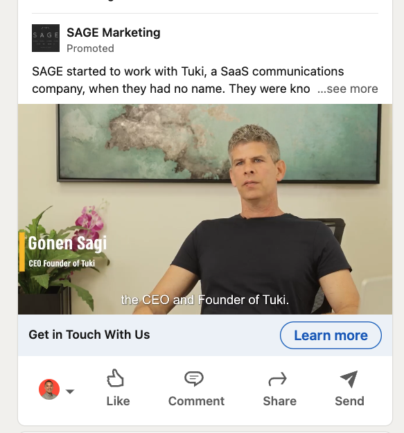 video ad LinkedIn