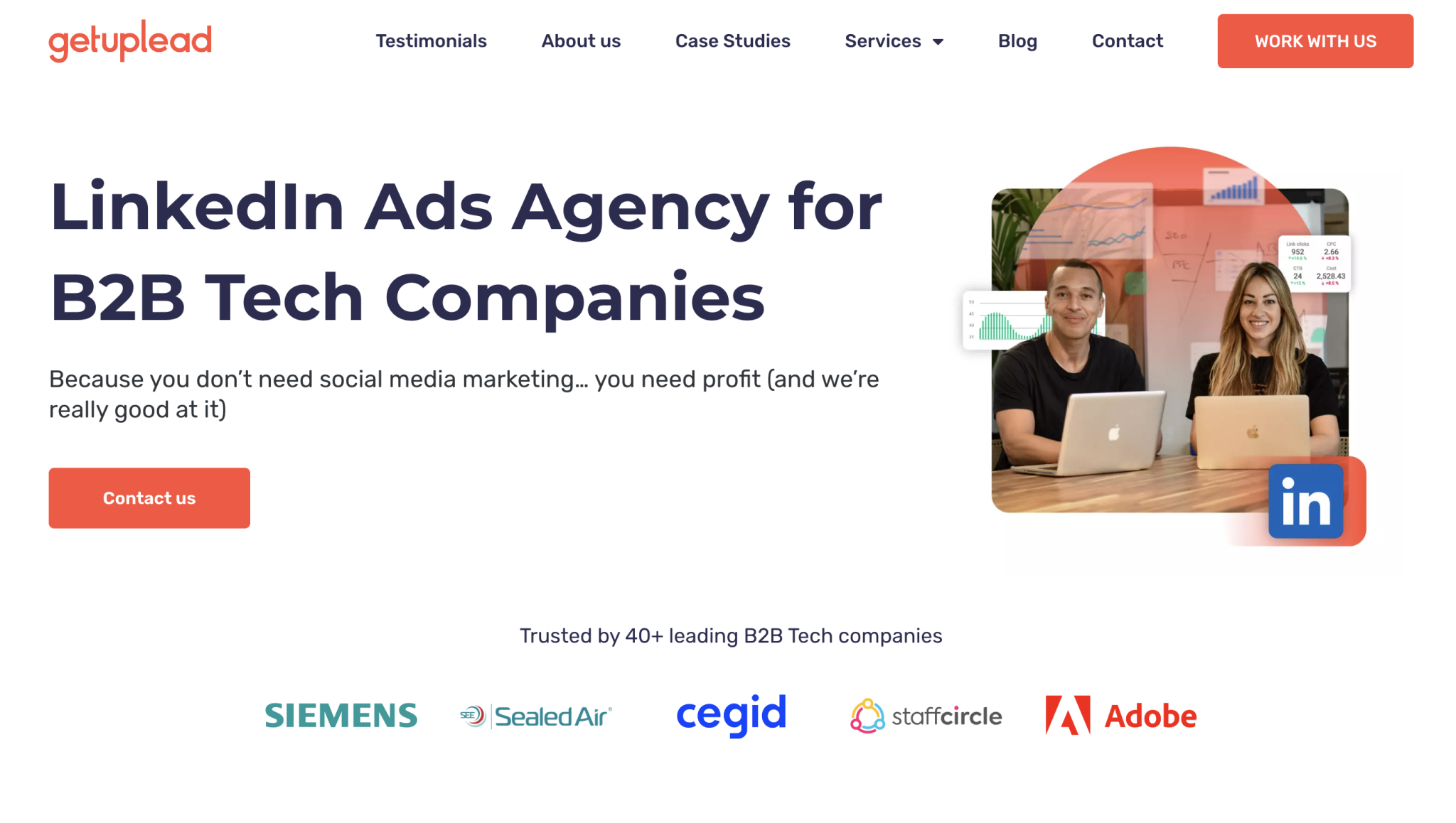 Getuplead LinkedIn Ads Agency