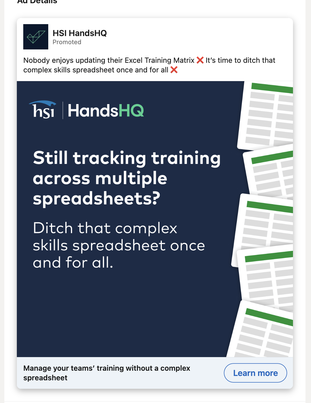 Linkein ad ad question pain point
