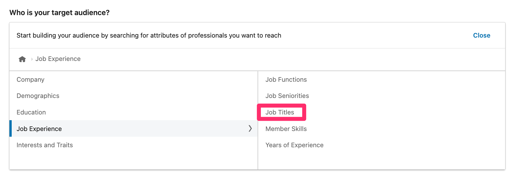 Linkedin job titles